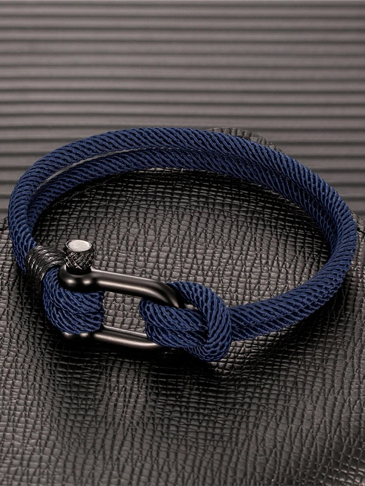 Survival Bracelet for Men Women U Shape Emergency Paracord Rope 316L Buckle Outdoor Camping Hiking Gear Tactical Rescue Bracelet