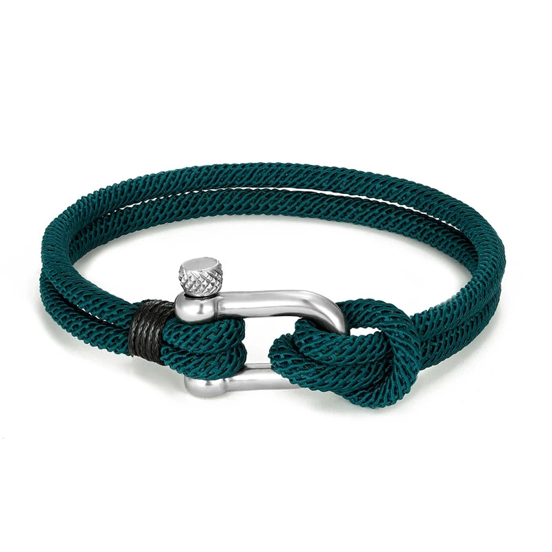 Survival Bracelet for Men Women U Shape Emergency Paracord Rope 316L Buckle Outdoor Camping Hiking Gear Tactical Rescue Bracelet