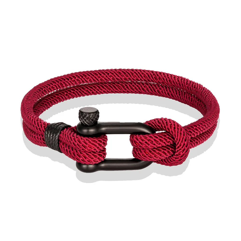 Survival Bracelet for Men Women U Shape Emergency Paracord Rope 316L Buckle Outdoor Camping Hiking Gear Tactical Rescue Bracelet