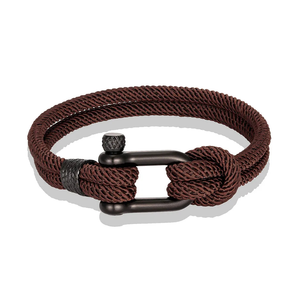 Survival Bracelet for Men Women U Shape Emergency Paracord Rope 316L Buckle Outdoor Camping Hiking Gear Tactical Rescue Bracelet