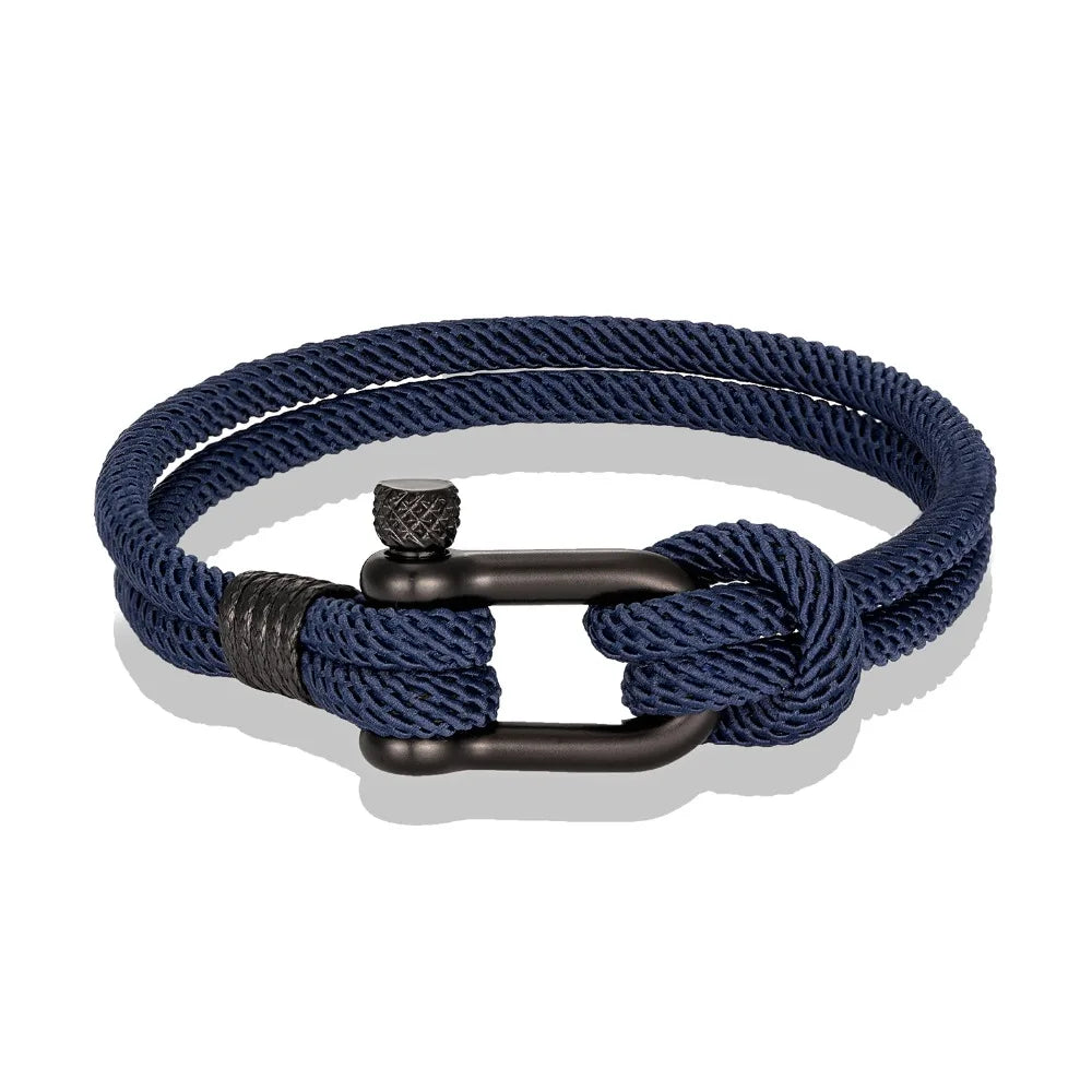 Survival Bracelet for Men Women U Shape Emergency Paracord Rope 316L Buckle Outdoor Camping Hiking Gear Tactical Rescue Bracelet