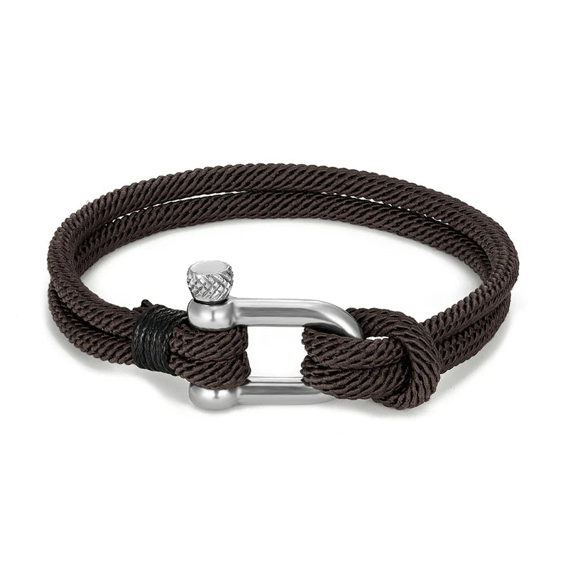 Survival Bracelet for Men Women U Shape Emergency Paracord Rope 316L Buckle Outdoor Camping Hiking Gear Tactical Rescue Bracelet