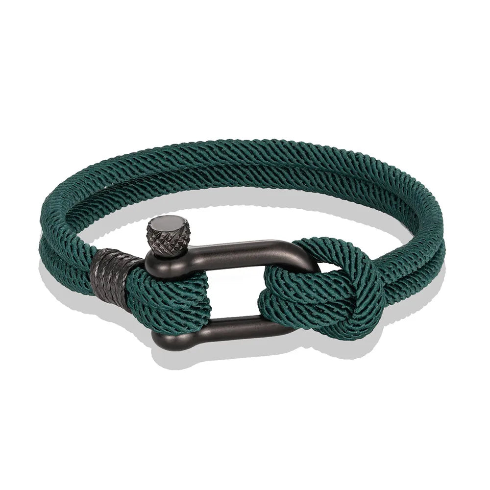 Survival Bracelet for Men Women U Shape Emergency Paracord Rope 316L Buckle Outdoor Camping Hiking Gear Tactical Rescue Bracelet
