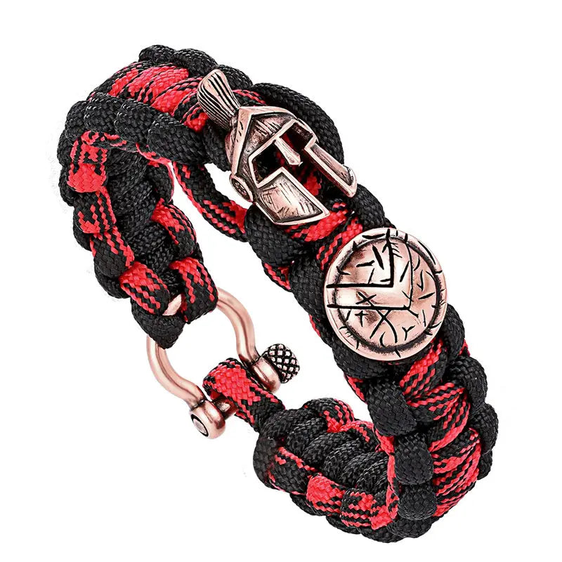 Men Bracelet/Sparta/Pulseira Masculina/luxury Camping Outdoor Survival Handmade Rope Bracelets Bangles Vintage Women Bracelets