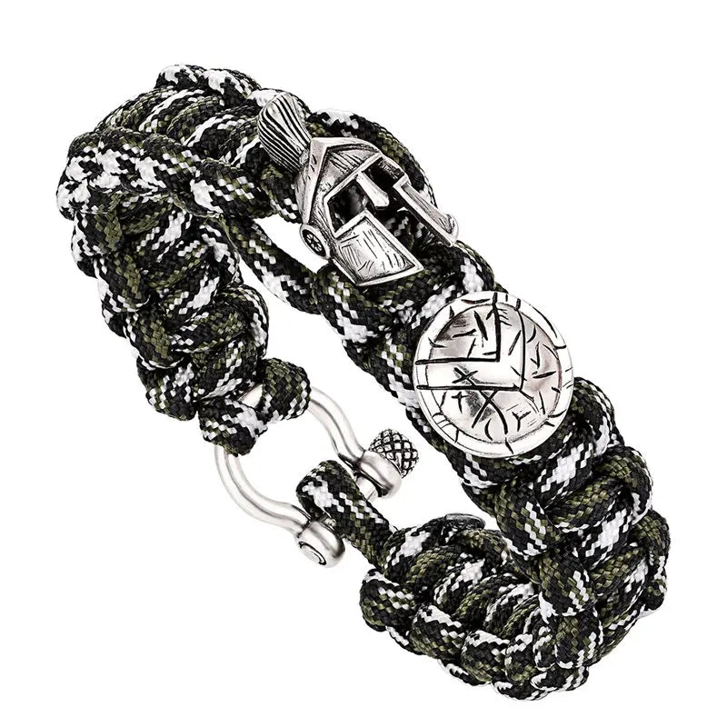 Men Bracelet/Sparta/Pulseira Masculina/luxury Camping Outdoor Survival Handmade Rope Bracelets Bangles Vintage Women Bracelets