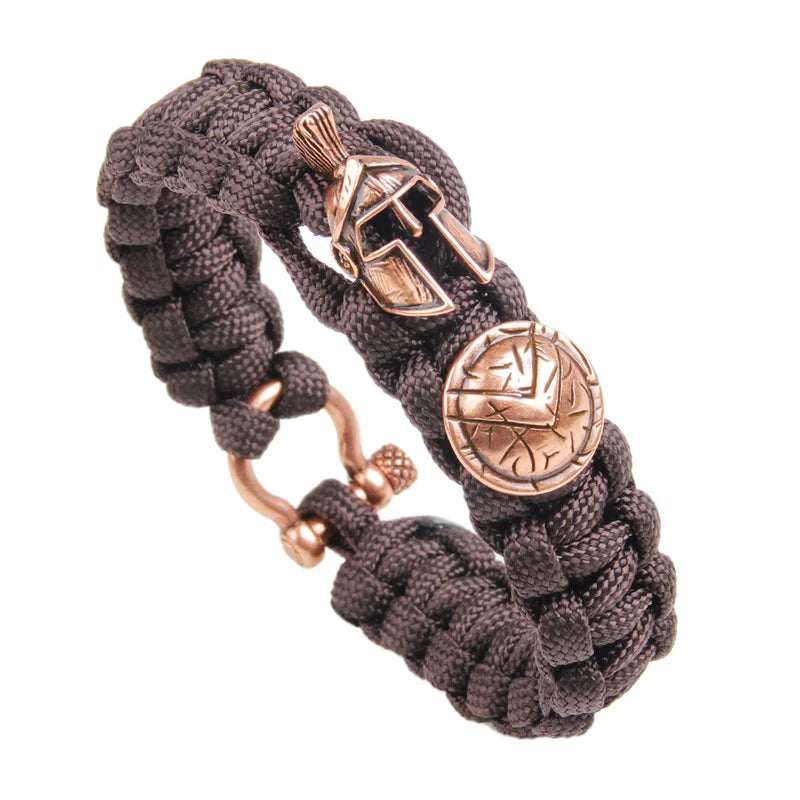Men Bracelet/Sparta/Pulseira Masculina/luxury Camping Outdoor Survival Handmade Rope Bracelets Bangles Vintage Women Bracelets