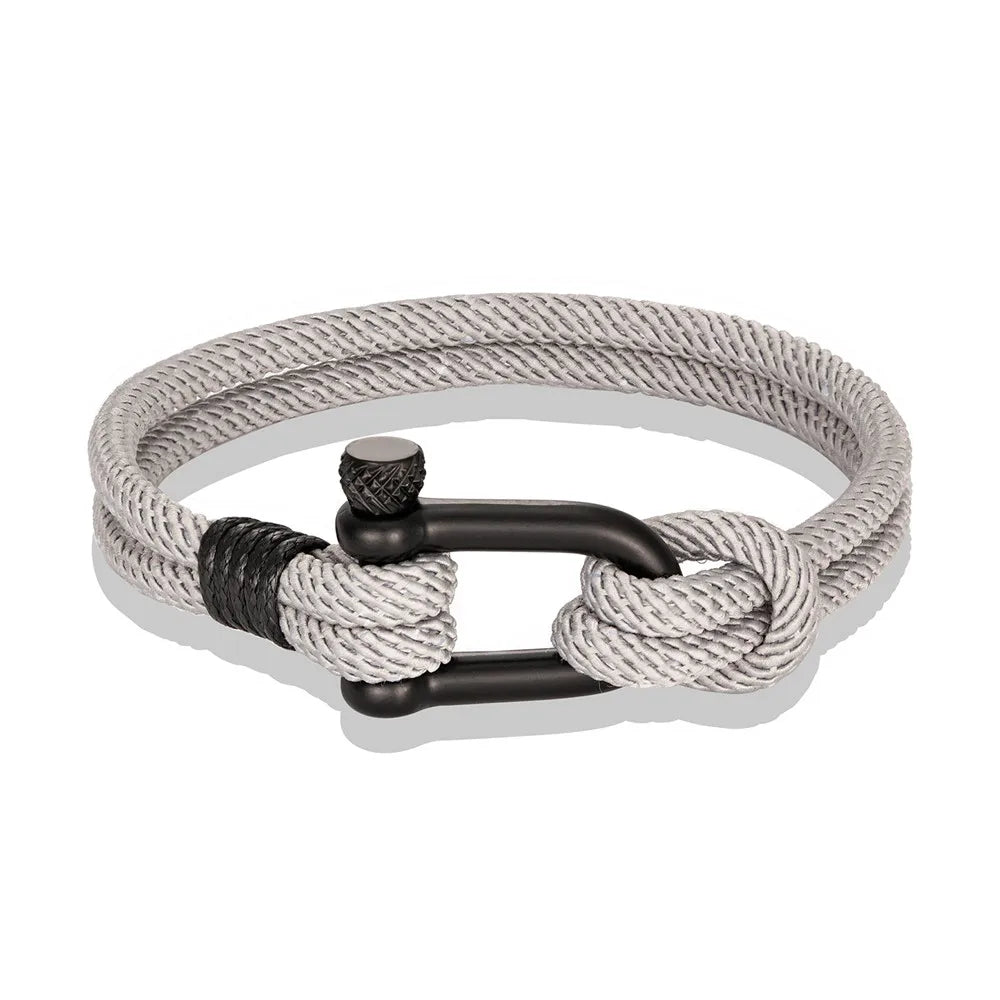 Survival Bracelet for Men Women U Shape Emergency Paracord Rope 316L Buckle Outdoor Camping Hiking Gear Tactical Rescue Bracelet