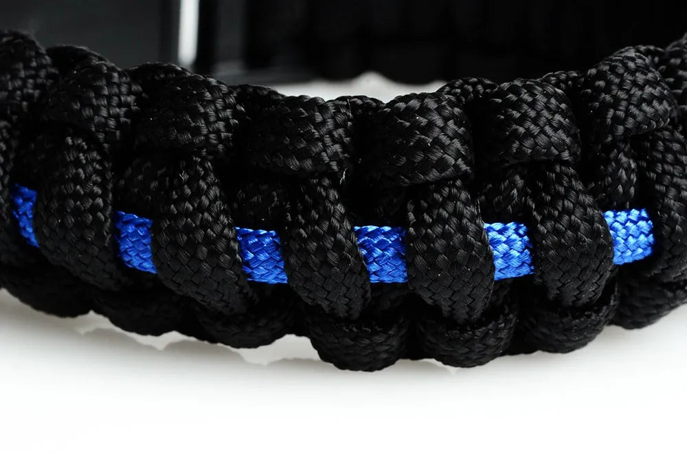 Police Paracords Outdoor Survival Multifunctional Braided Bracelet Camping Emergency Hand Rope Bracelet Camping Hiking