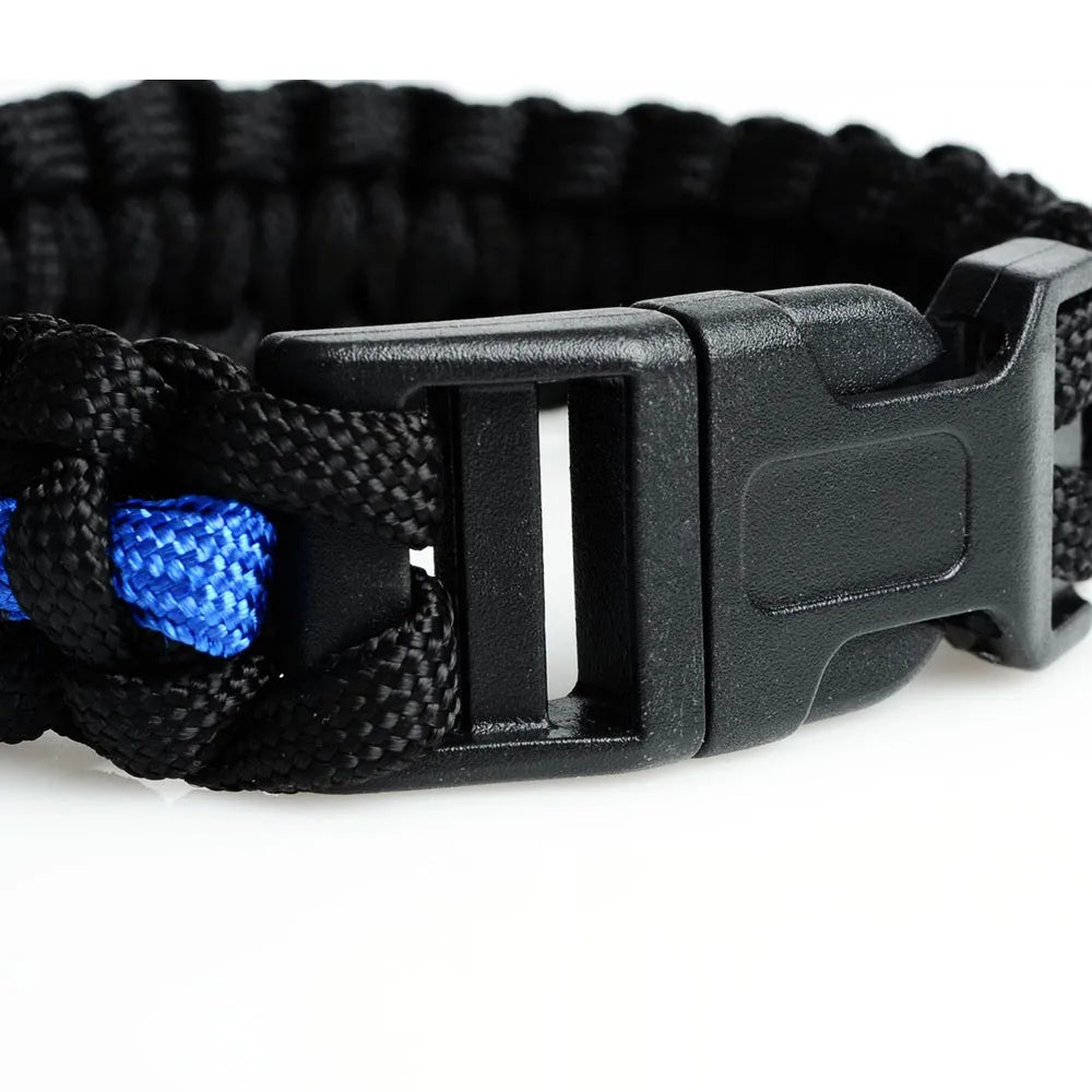 Police Paracords Outdoor Survival Multifunctional Braided Bracelet Camping Emergency Hand Rope Bracelet Camping Hiking