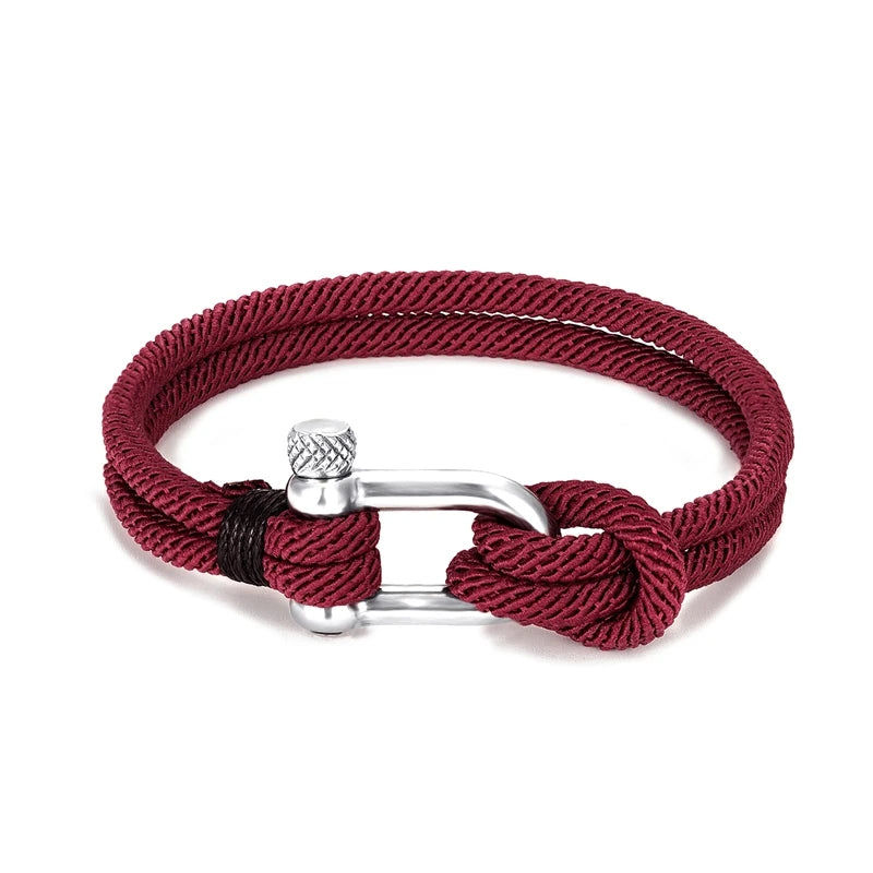 Survival Bracelet for Men Women U Shape Emergency Paracord Rope 316L Buckle Outdoor Camping Hiking Gear Tactical Rescue Bracelet