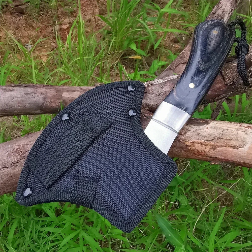 High Hardness Battle Axe: Outdoor Jungle Camping Bone Cutter, Fire Axe, and Life-saving Tool - Sharp, and Reliable for Survival