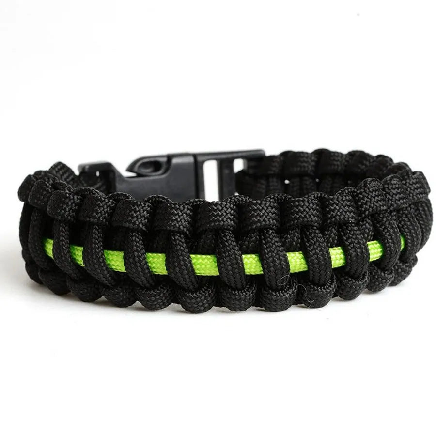 Police Paracords Outdoor Survival Multifunctional Braided Bracelet Camping Emergency Hand Rope Bracelet Camping Hiking
