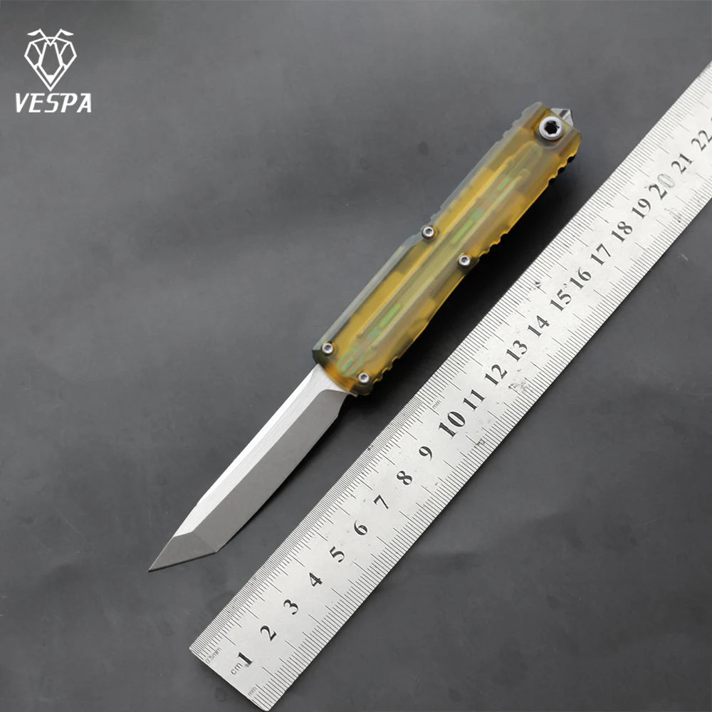 VESPA 0-point rotation M390 blade, 7075-T7 aluminum handle, outdoor EDC tool