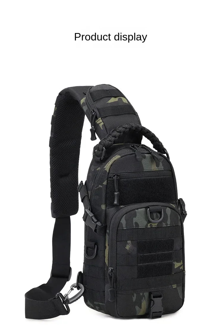 Outdoor camping chest bag tactical backpack sports shoulder hiking climbing ride fishing Moore Sling EDC EDC Fanny Pack