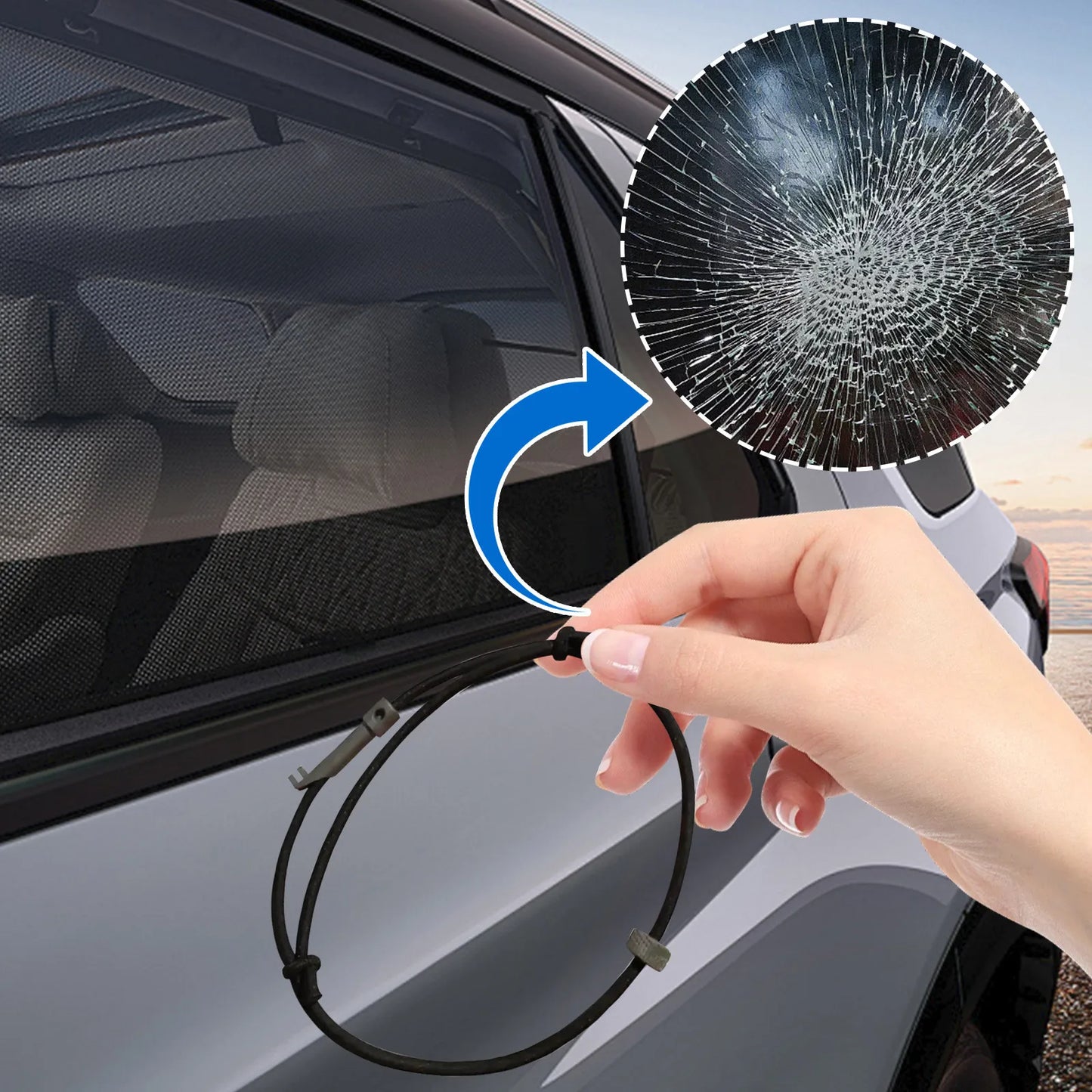 Car Escape Survival Bracelet Tungsten Carbide Emergency Window Breaking Tool Car Rescue Safety Glass Breaker