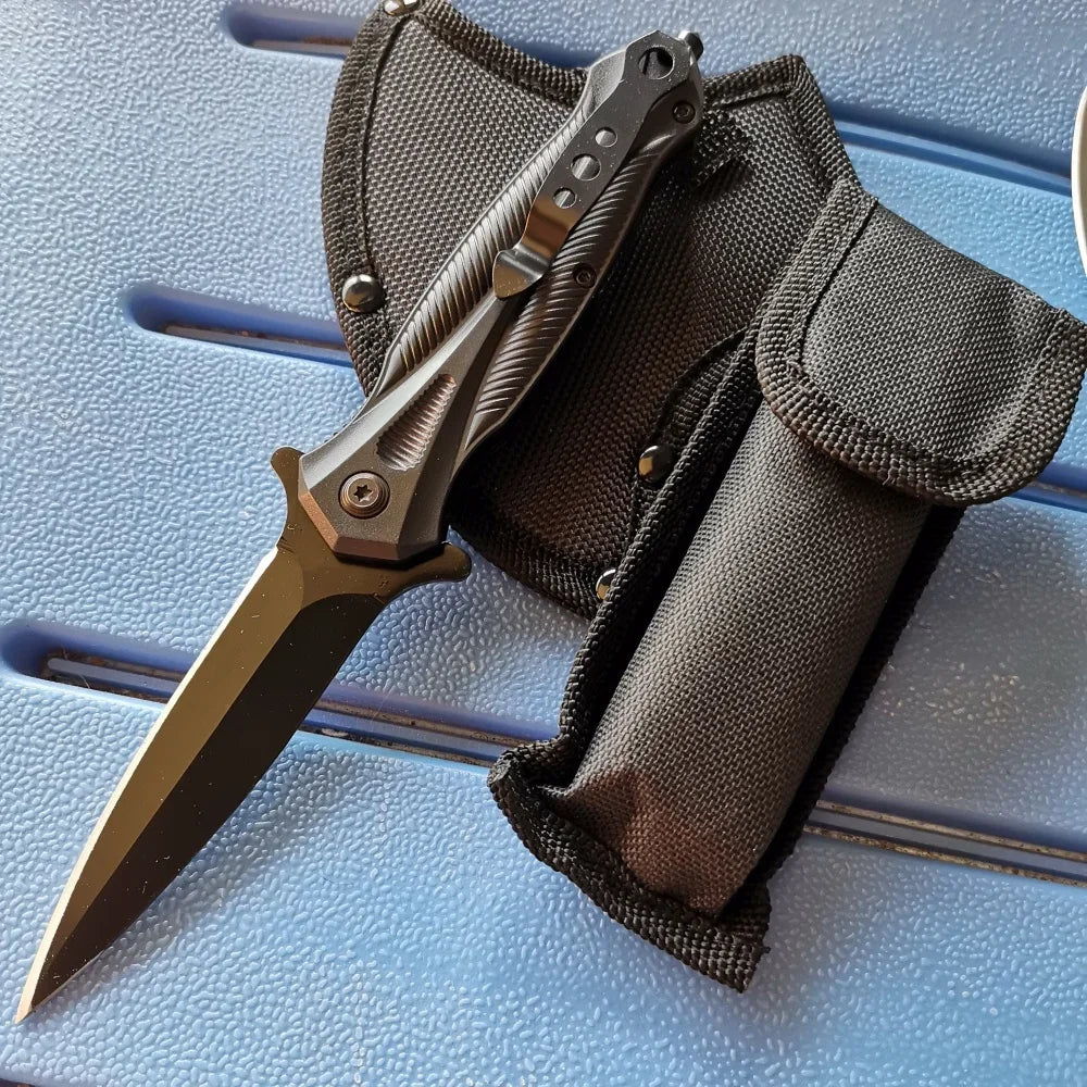 Stainless Steel Axe & Folding Knife Combo Set: High-Performance for Outdoor Adventures, Camping & Hiking