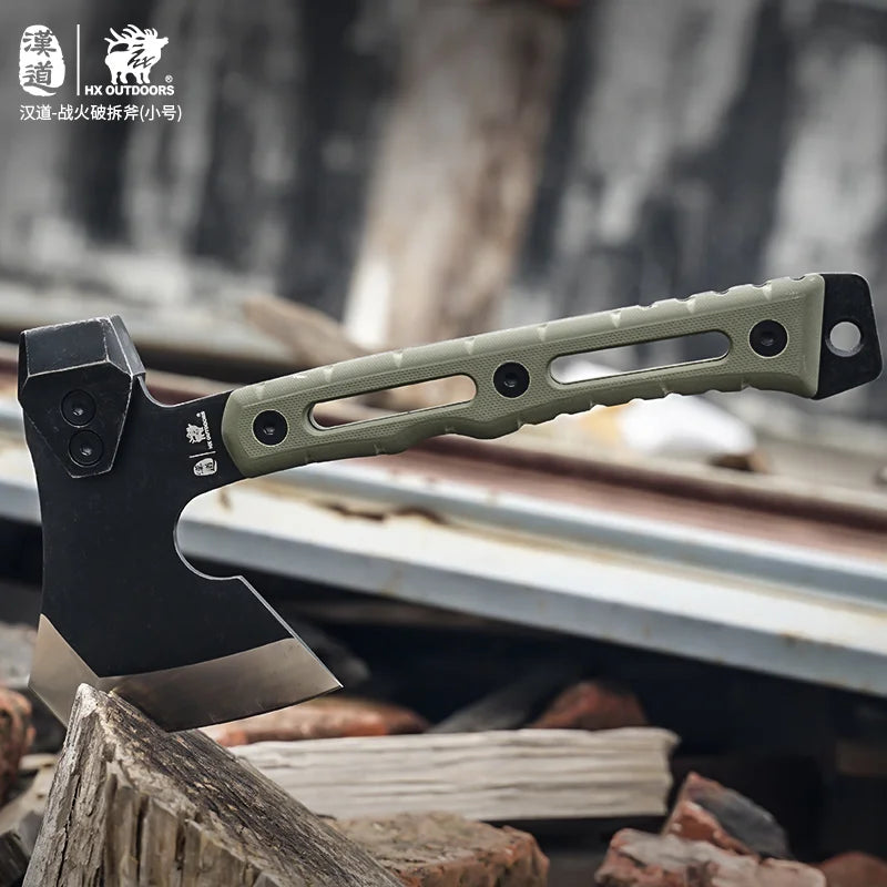 HX OUTDOORS Mercenarys Full Tang Camping Survival Touris Axe Hatchet Tactical Multifunctional Hunting Tools Tomahawk Hammer axes