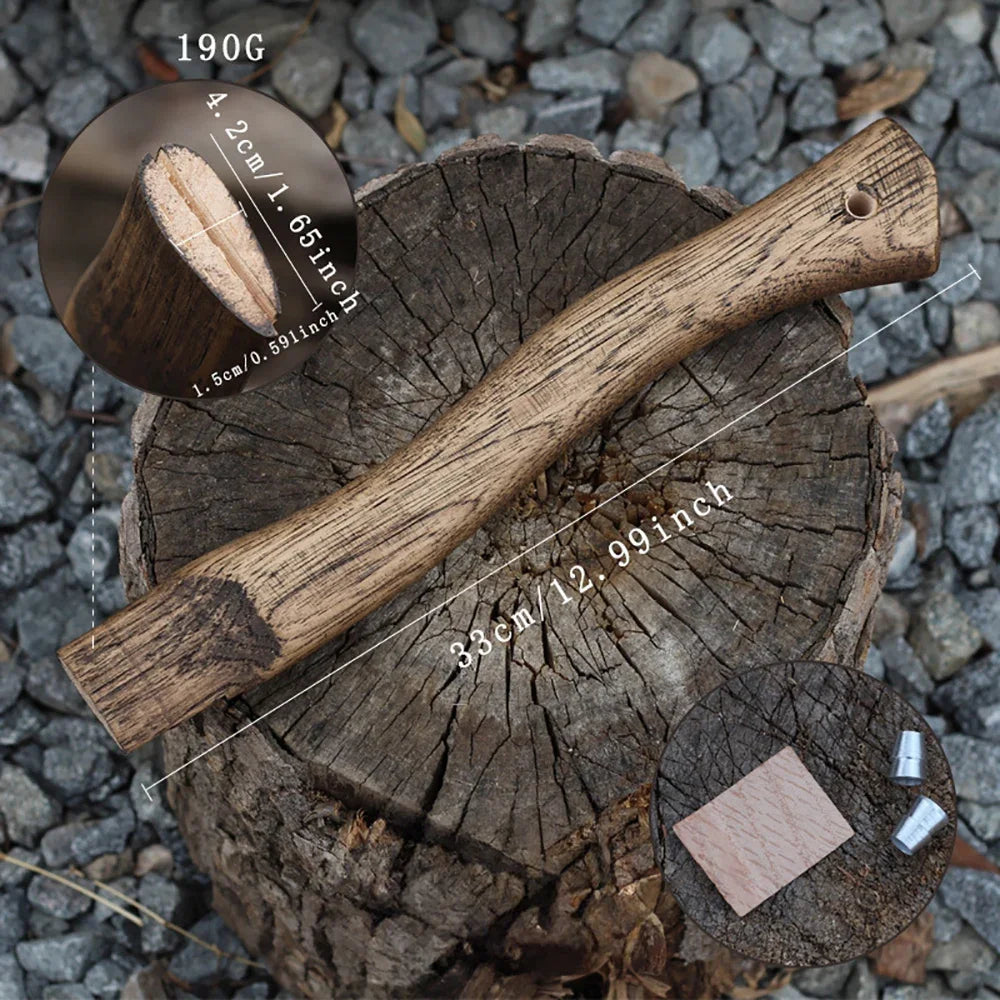 Walnut Axe Handle with Hole Wedge Accessories for DIY Outdoor Axes Hammers Survival Camping Gear Tomahawk Viking Axe
