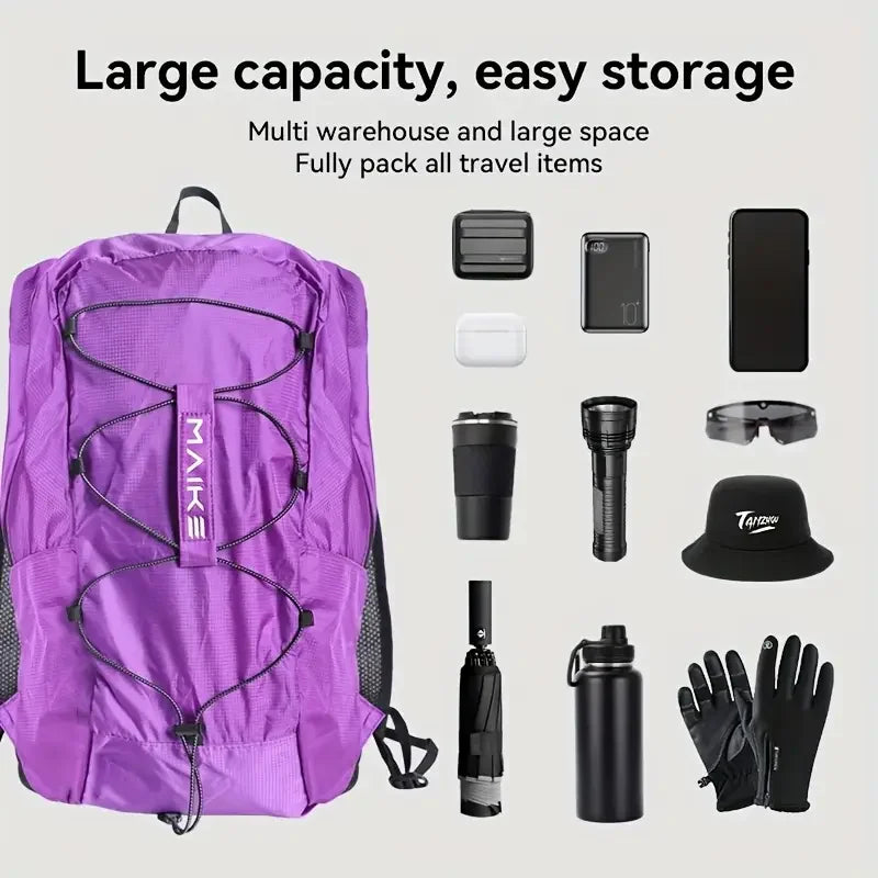 Maike Hiking Backpack Outdoor Sport Travel Bag Camping Mountaineering Travel for Women Men Small Hiking Backpack Shoulder Bag