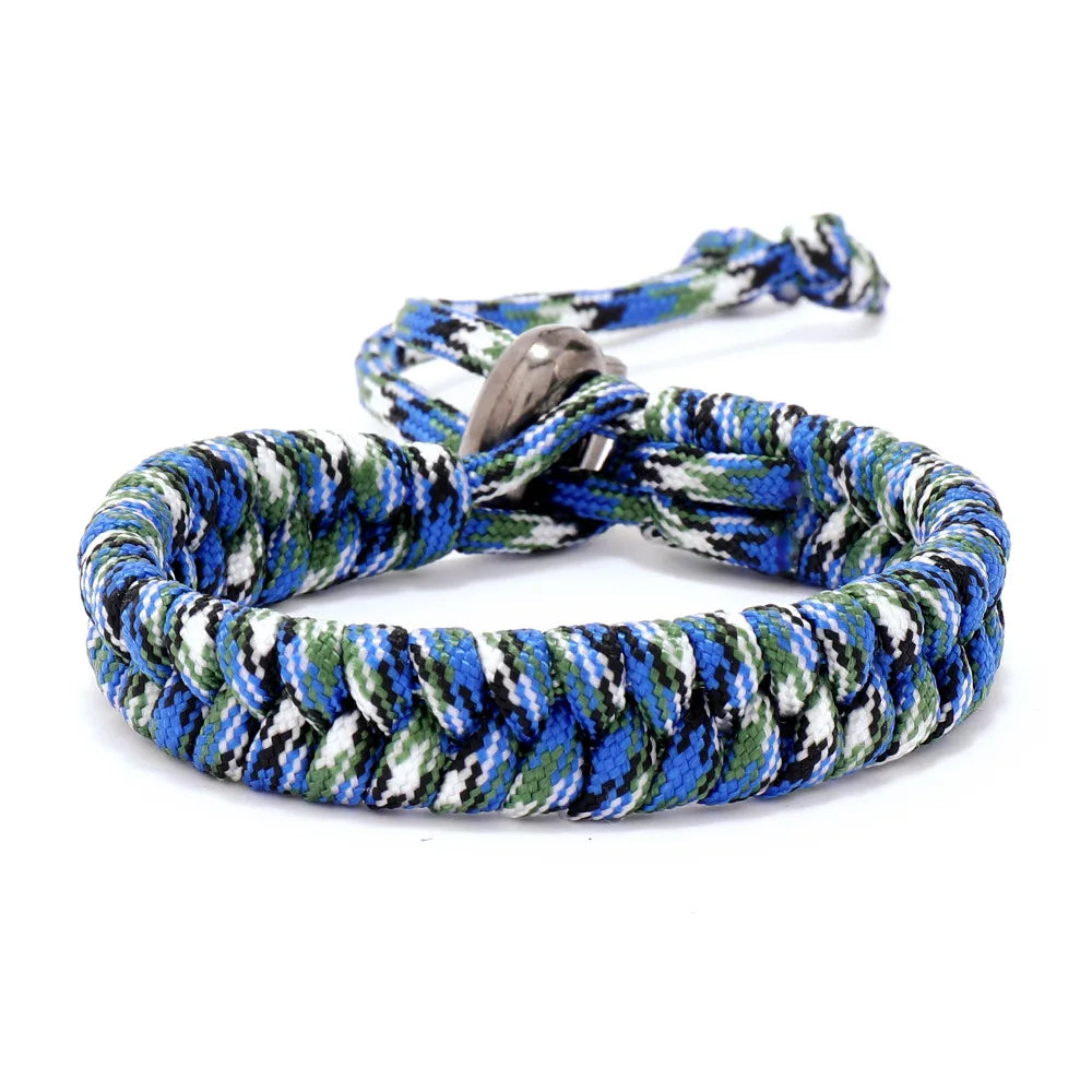 Adjustable Survival Emergency Bracelet Paracord Rope Bracelet Weaving Cord For Men Women OutdoorSport Camping Hiking Accessories
