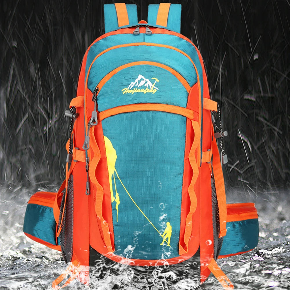 Hiking Backpack 40L, Lightweight Travel Backpack Camping Essentials Bag Outdoor Sport Daypack Trekking Hunting Adventure Gear