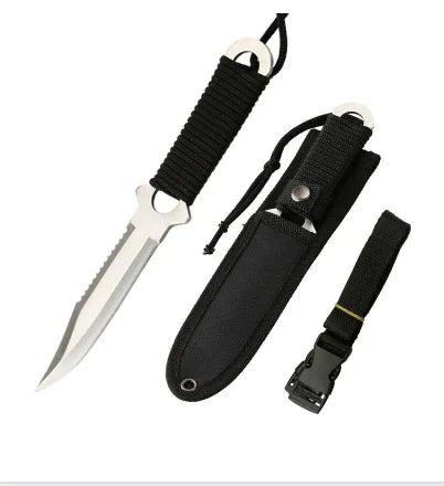 Outdoor High hardness tactical knife, field sharp straight knife, portable pocket knife, non-folding multi-purpose fruit knife