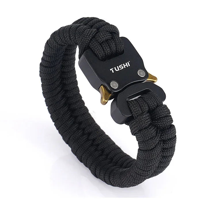 Outdoor survival multi-functional bracelet, woven seven-core umbrella rope, outdoor emergency tool, cobra buckle bracelet