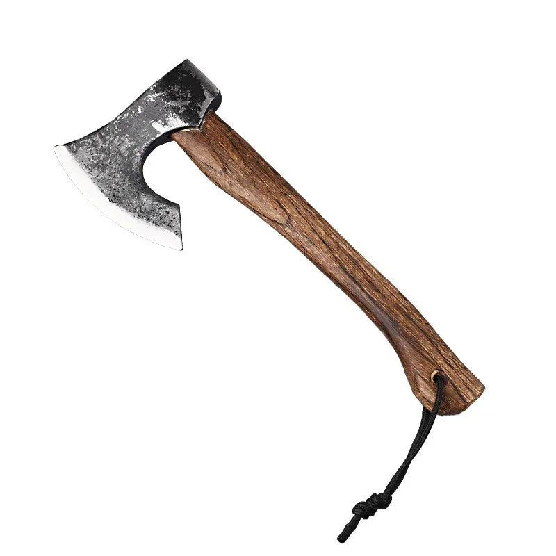 Outdoor camping firewood chopping tree head axe camping forging axe