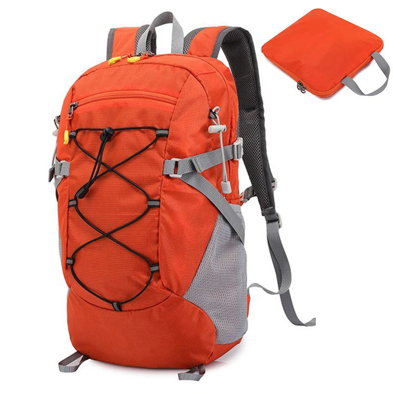 Hiking Backpack 25L Mountaineering Backpacks Large Climbing Rucksack Outdoor Camping Bags Waterproof Foldable Men Sports Packs