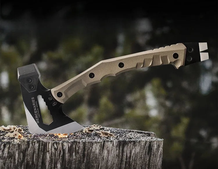 Mercenarys Axe Camping Touris Ax Multifunctional Hatchet Tactical Hunting Tools Tomahawk Hammer Outdoor Survival Accessories