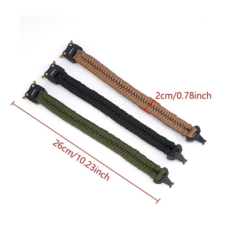 Outdoor survival multi-functional bracelet, woven seven-core umbrella rope, outdoor emergency tool, cobra buckle bracelet