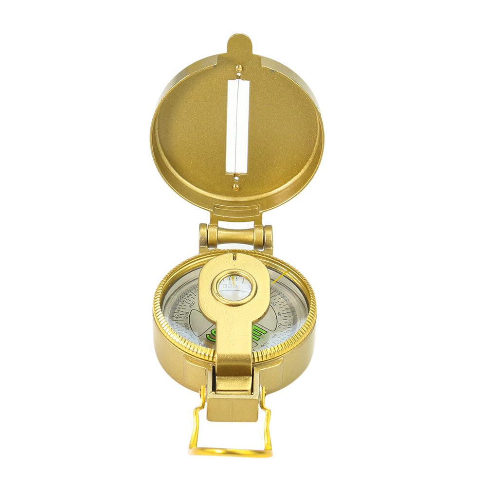 Portable Brass Waterproof Luminous Precision Navigation Compass, Outdoor Camping, Hiking Field Survival Adventure Tool
