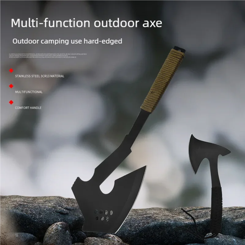 Outdoor super practical camping cooking axe knife, mountain cutting, wood chopping axe, car mounted portable tool