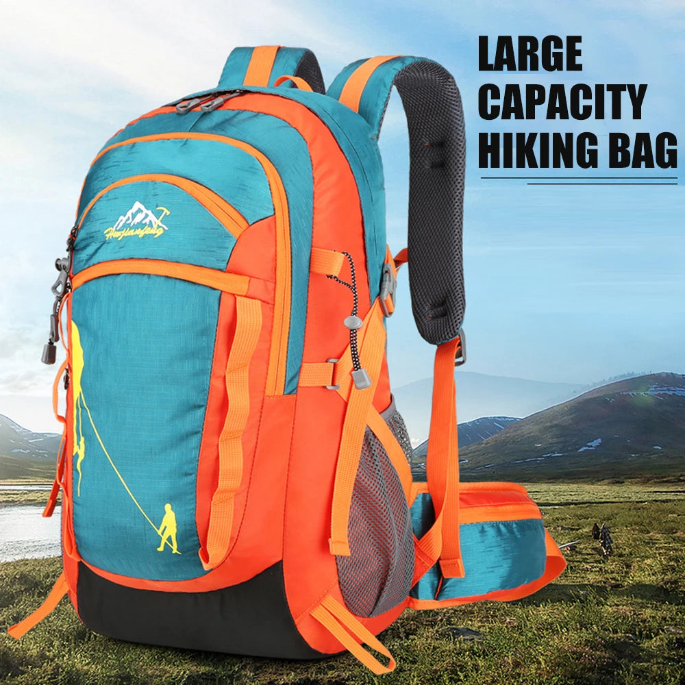 Hiking Backpack 40L, Lightweight Travel Backpack Camping Essentials Bag Outdoor Sport Daypack Trekking Hunting Adventure Gear