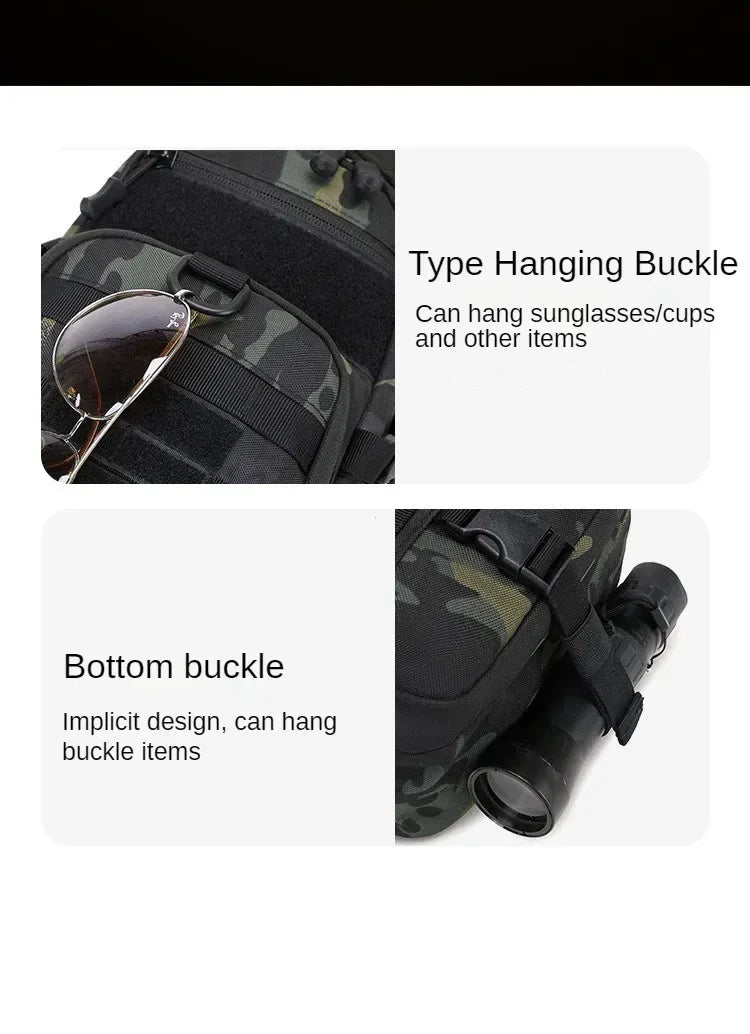 Outdoor camping chest bag tactical backpack sports shoulder hiking climbing ride fishing Moore Sling EDC EDC Fanny Pack