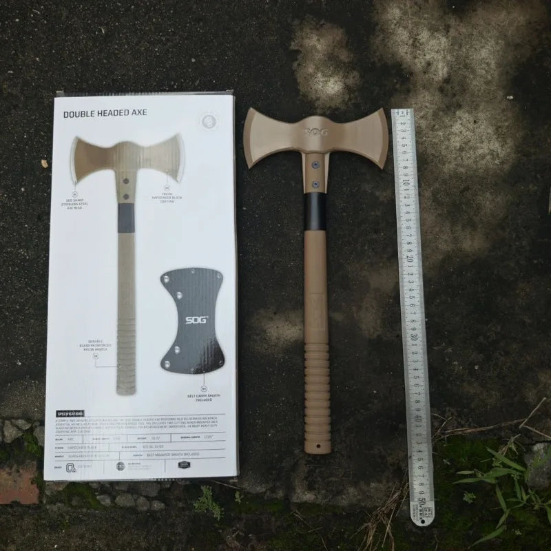 Butterfly Edged Double Sided Viking Axe Professional Outdoor Survival Equipment Portable Axe Multifunctional Sharp Hand Tools