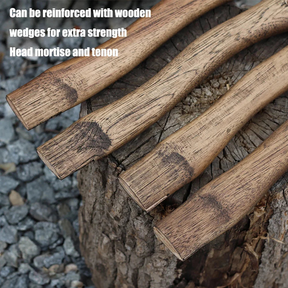 Walnut Axe Handle with Hole Wedge Accessories for DIY Outdoor Axes Hammers Survival Camping Gear Tomahawk Viking Axe
