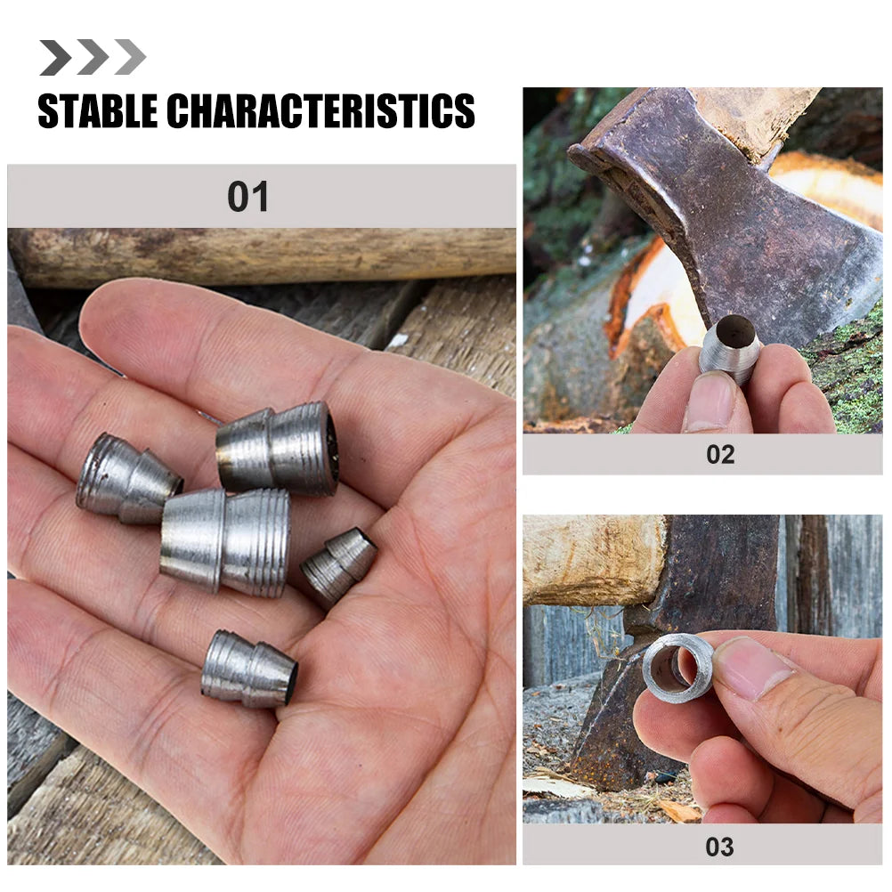 20 Pcs Metal Iron Wedges Hammer Handle Splitting Wedge Set For Axe Claw Hammer Steel For Carpentry Maintenance