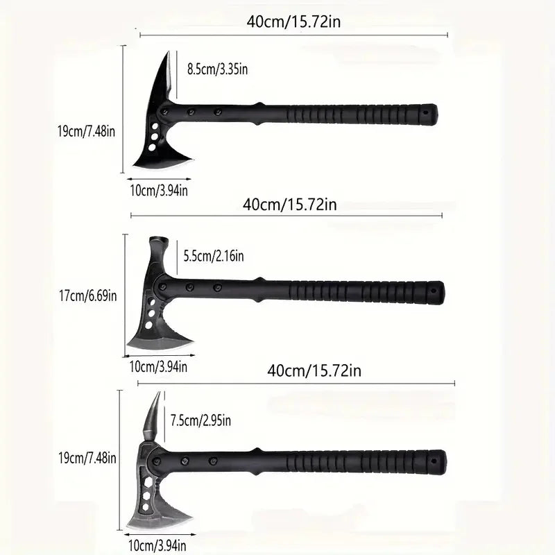 1 Portable Axe, Multifunctional Survival Axe, Pointed Axe, Hammerhead Axe, Chili Axe, Sharp, with a High Toughness Handle