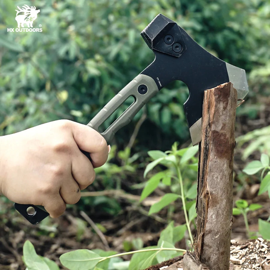 HX OUTDOORS Mercenarys Full Tang Camping Survival Touris Axe Hatchet Tactical Multifunctional Hunting Tools Tomahawk Hammer axes