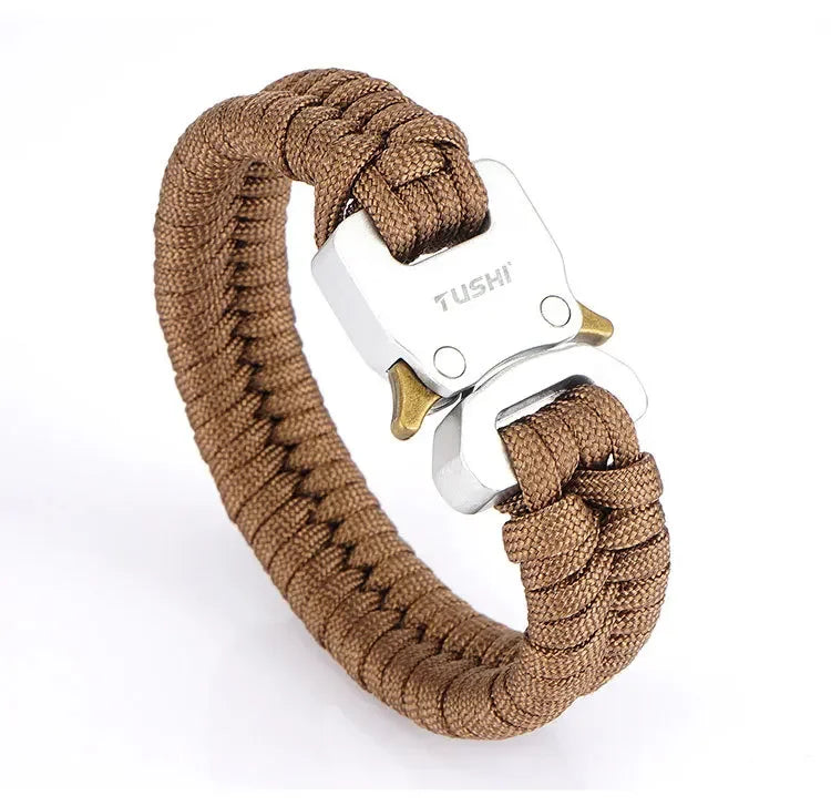 Outdoor survival multi-functional bracelet, woven seven-core umbrella rope, outdoor emergency tool, cobra buckle bracelet