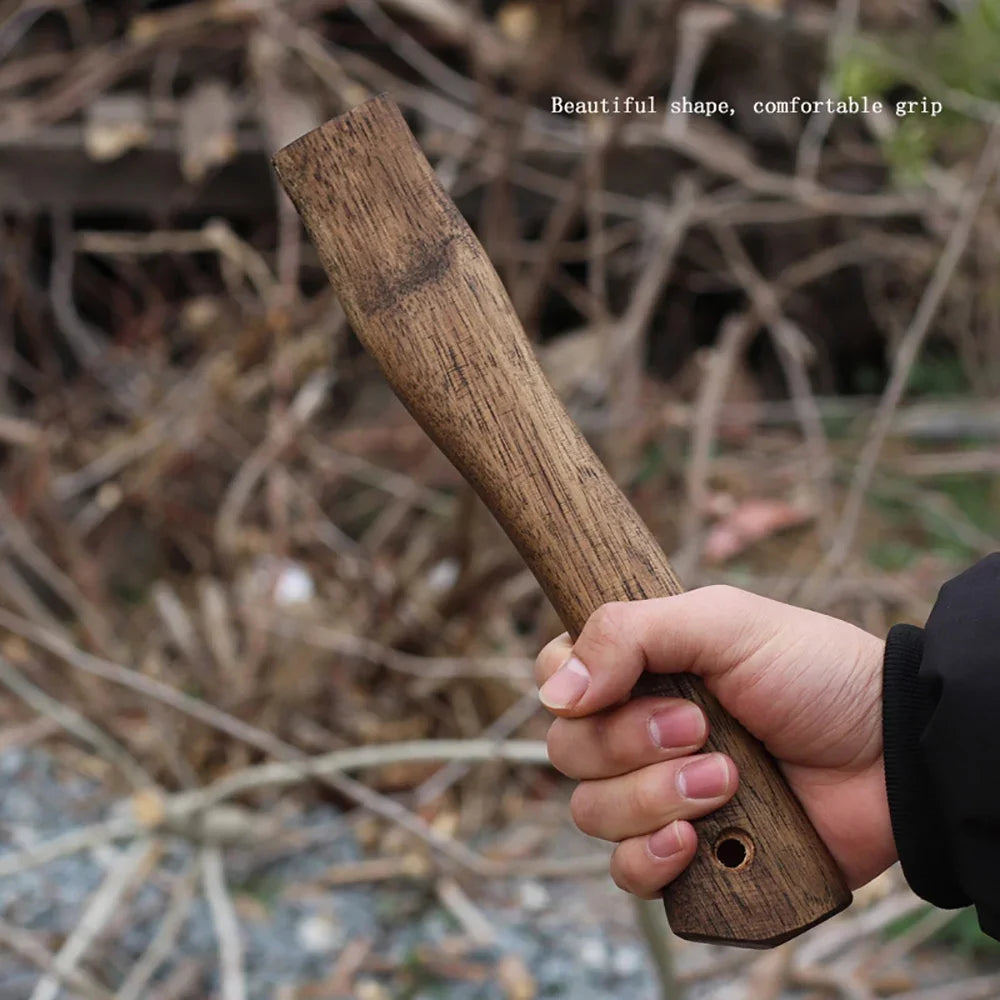 Walnut Axe Handle with Hole Wedge Accessories for DIY Outdoor Axes Hammers Survival Camping Gear Tomahawk Viking Axe