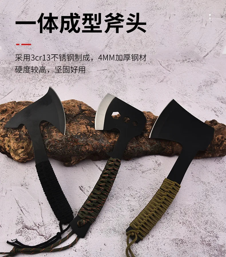 Outdoor super practical camping cooking axe knife, mountain cutting, wood chopping axe, car mounted portable tool