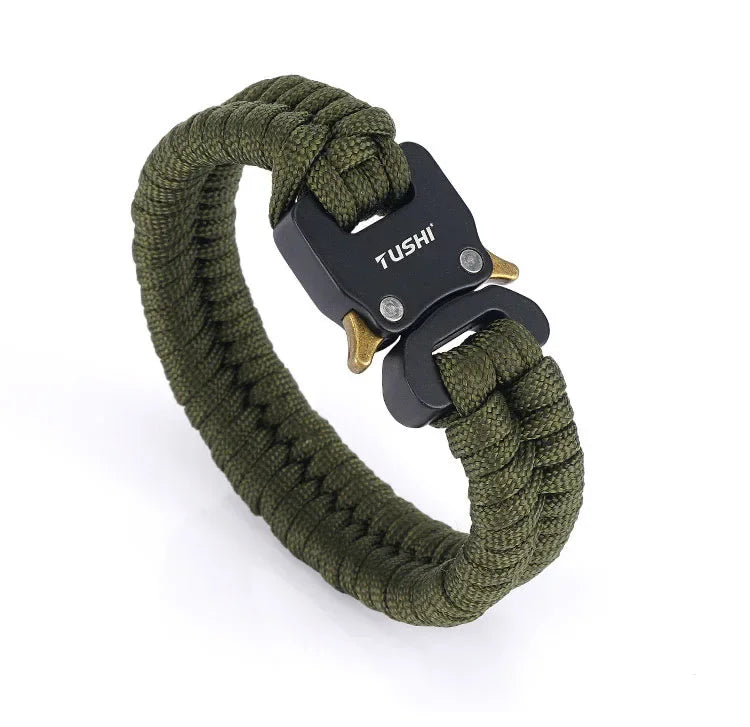 Outdoor survival multi-functional bracelet, woven seven-core umbrella rope, outdoor emergency tool, cobra buckle bracelet