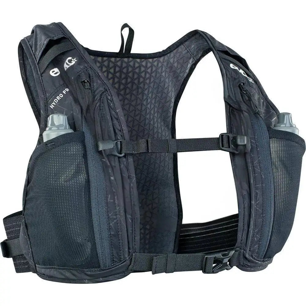 Hydration Backpack for Cycling, Hiking or Jogging, (Extra Light, Two Nutrition COMPARTMENTS, Two Chest Strap Pockets, Camel Pack