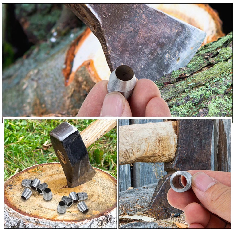 20 Pcs Metal Iron Wedges Hammer Handle Splitting Wedge Set For Axe Claw Hammer Steel For Carpentry Maintenance