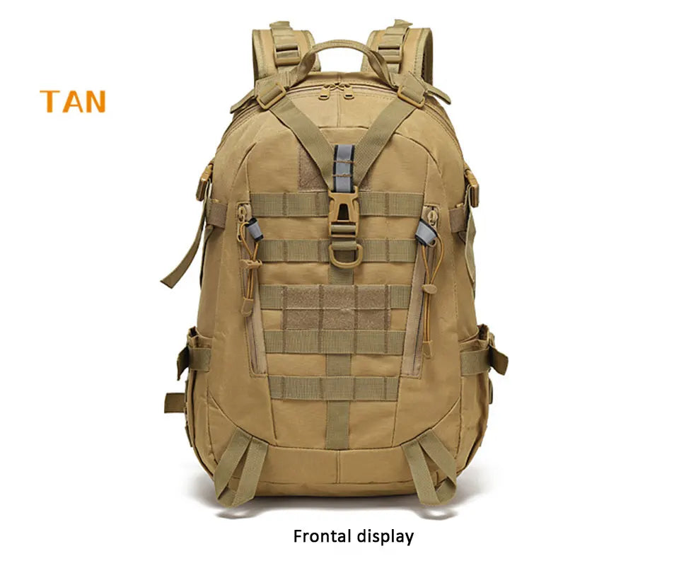40L Camping Backpack Men's Bag Travel Riding Bags Knapsack Climbing Rucksack Hiking Outdoor Reflective Shoulder Fishing Bag