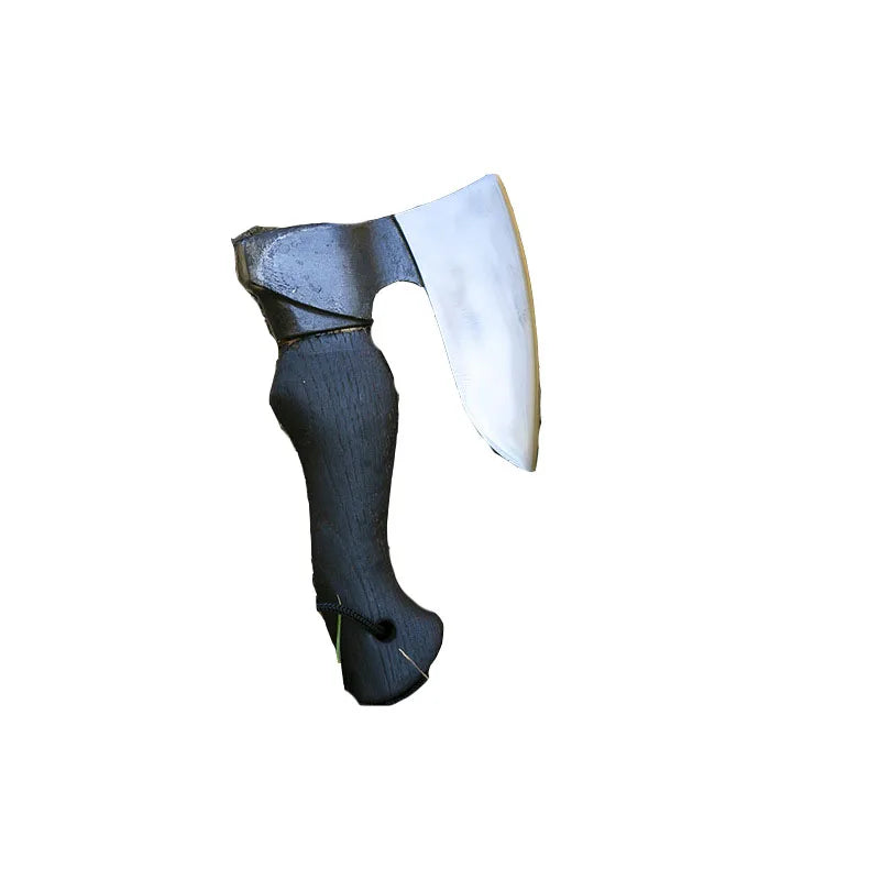 Outdoor camping, chopping wood and trees, mini axe with patina, hand axe, Qinggang wood, household use, fierce steel axe