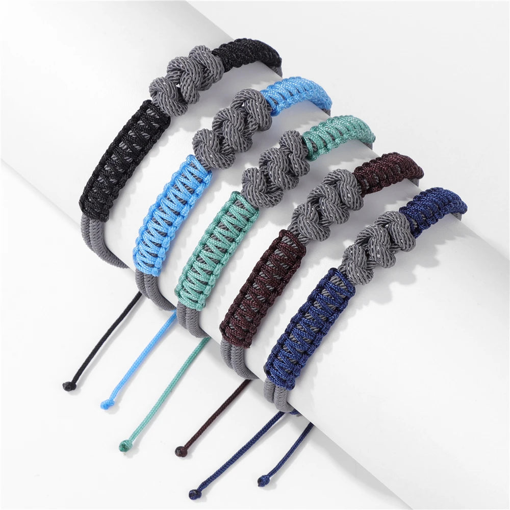 New Fashion Men Rope Bracelet Colorful Survival Braclet Gift For Him Camping Lucky Minimalist Yoga Party Jewelry Dropshipping