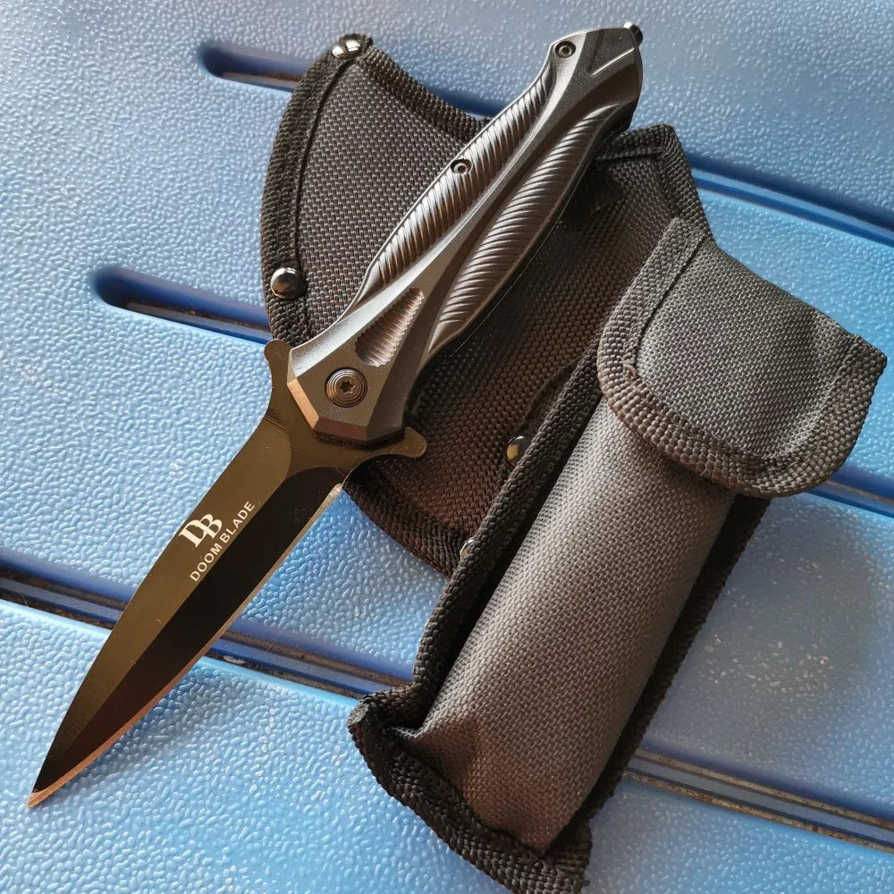 Stainless Steel Axe & Folding Knife Combo Set: High-Performance for Outdoor Adventures, Camping & Hiking